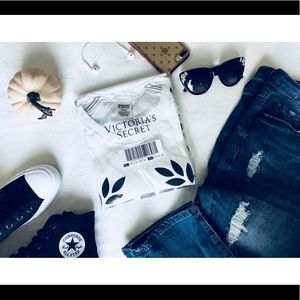 PINK Victoria’s Secret sequin campus tee shirt